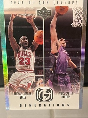  2001-02 Upper Deck Legends Generations Michael Jordan / Vince Carter #G9 