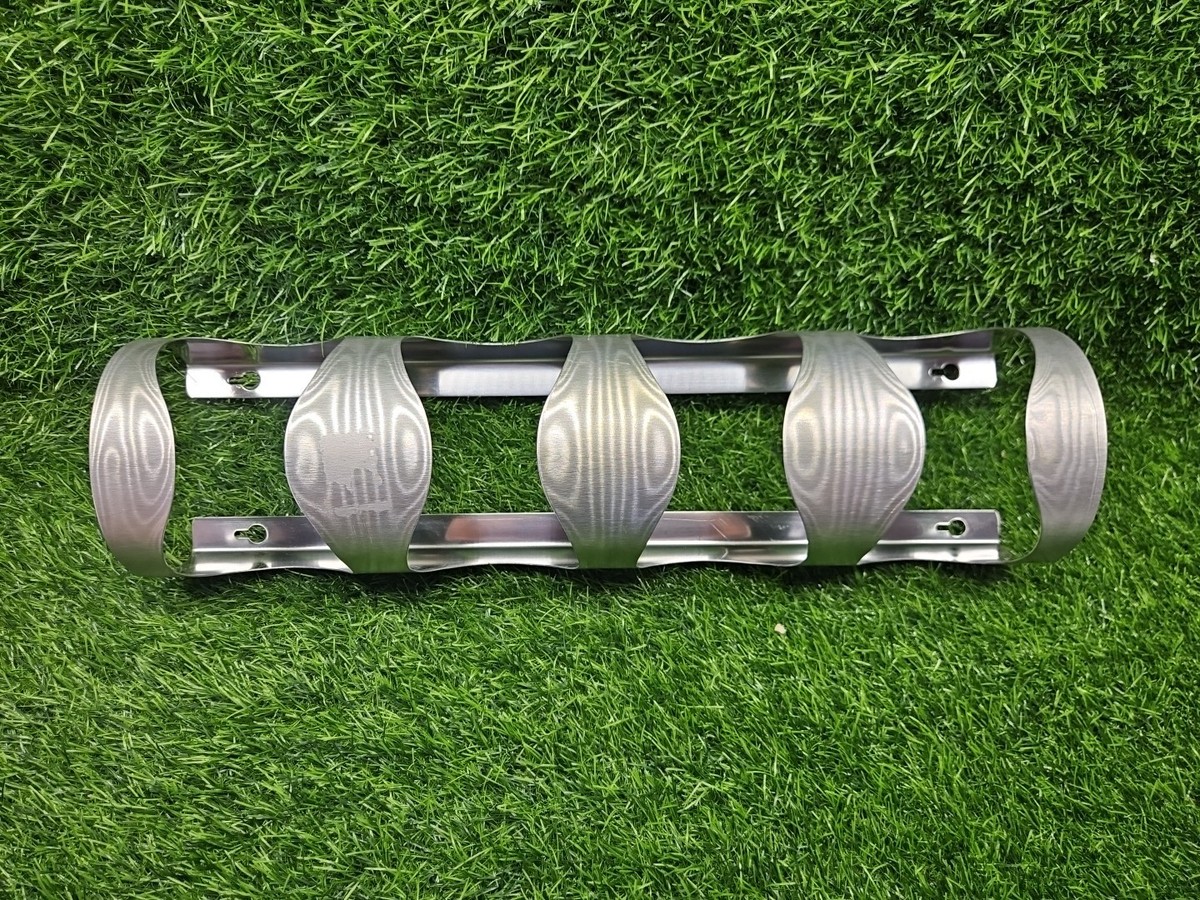 IKEA Stainless Steel Wall Hanging Wine Rack Holds Bottles 18598