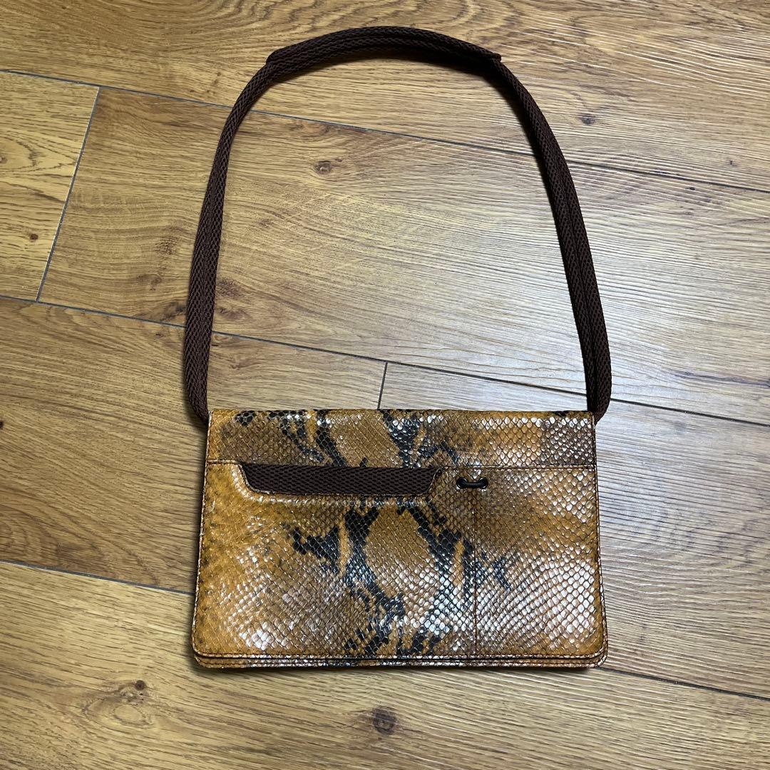 Miu Miu 90s Archive Brown Leather Shoulder Bag Small Y2K