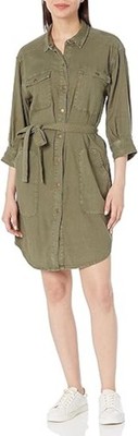 Current/Elliott Classic Shirt Dress in Basil - New with Tags