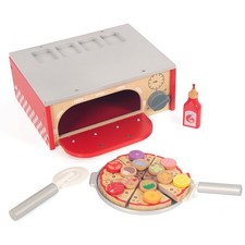 Wooden Pizza Toy for Kids, Pretend Play Food for Ages 3 , Educational Learnin...