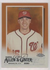 2020 Topps Allen & Ginter Chrome Orange Refractor 24/25 Patrick Corbin #142 0xz8