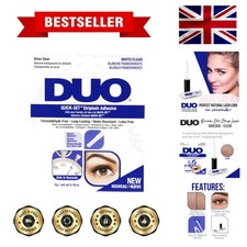 Versatile 5g Quick-Dry Lash Glue - Dries Clear, Waterproof with Easy Applicator