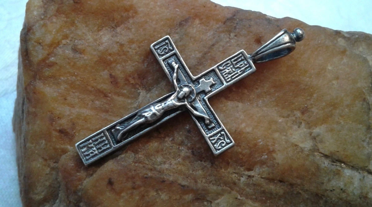 antique sterling crucifix products for sale | eBay