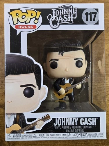 VAULTED Funko POP! Rocks #117 JOHNNY CASH, 2019 In Protector, New
