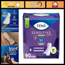 Incontinence Pads for Women, Overnight Absorbency, Bladder Control, 90 Count