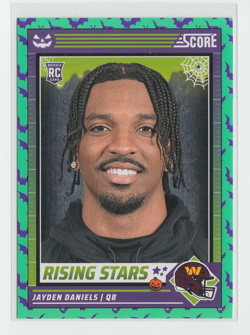 2024 Panini Score-A-Treat - Rising Stars Jayden Daniels #26 Green Bats (RC)