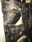 MEN'S 30X32" EVOLUTION IN DESIGN BLACK 5 POCKET DISTRESSED DENIM JEANS PANTS — photo 6