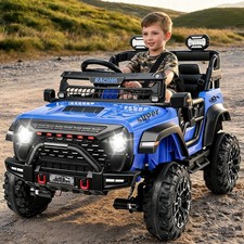 24V 9AH Electric Car 2-Seater Ride on Toys 4WD Battery Powered w/Remote Control
