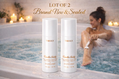 2 TRULY Vanilla Baby Hydra Smooth Shave Cream with Phyto-Smooth Complex SEALED