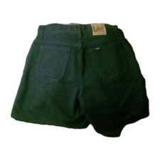 Vintage Lee Black Denim Shorts Size 15M Y2k 5 Pocket New Without Tags 32" Waist