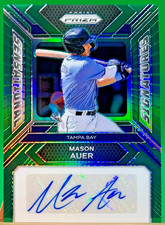 2024 Prizm Mason Auer Sensational Signatures Green Rookie Auto #SS-MA Rays A10