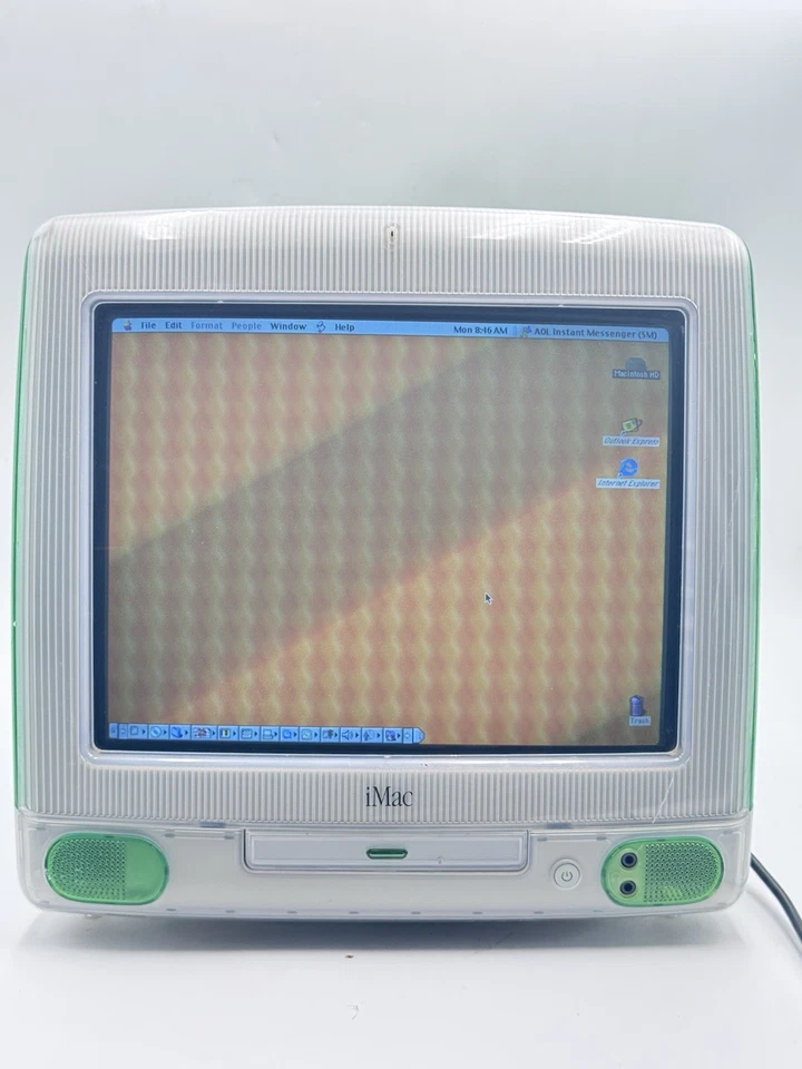 Apple iMac G3 Lime 1998 Computer Working - Image 3 of 4