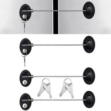 Black Cabinet Locks with Keys Refrigerator Fridge Locks Security Locks