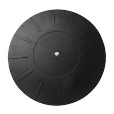 7" Diameter Turntable Platter Mat Rubber Turntable Slipmat Silicone Turntab...
