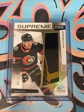 Alex DeBrincat 9/15 Supreme Sticks 2023-24 UD SP Game Used Ottawa Senators (JD1)