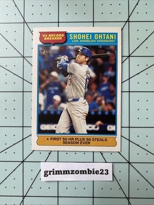 2024 Topps Heritage '24 Record Breaker Shohei Ohtani #1 Dodgers Insert
