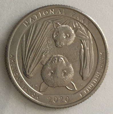 2020-W (West Point) American Samoa Quarter w/ 