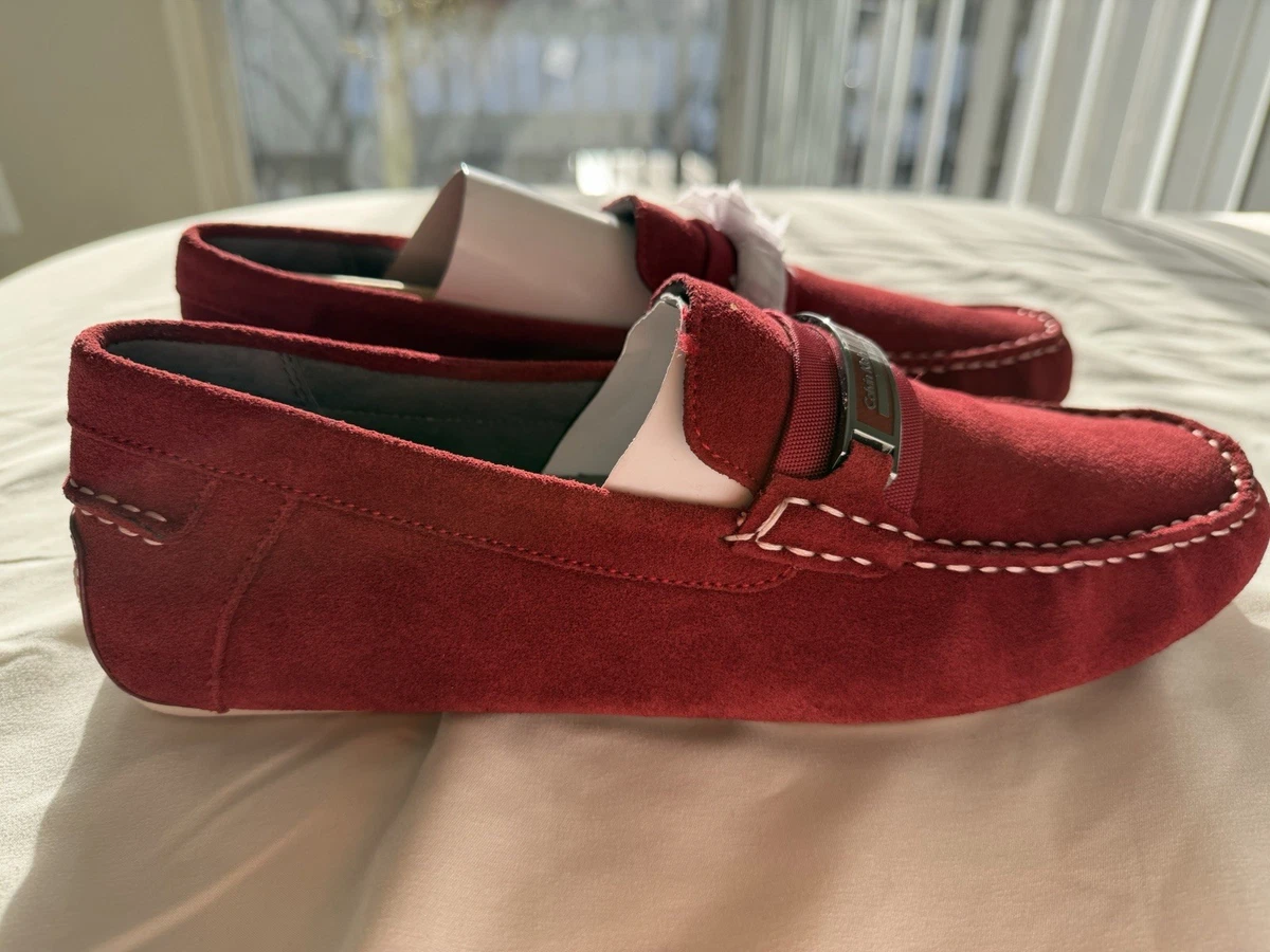 Calvin Klein Aggussie Nylon Brick Red Casual Oxford Dress Shoes Men\'s Size 9M Calvin Klein Red Casual Shoes for Men for sale | eBay main image 2