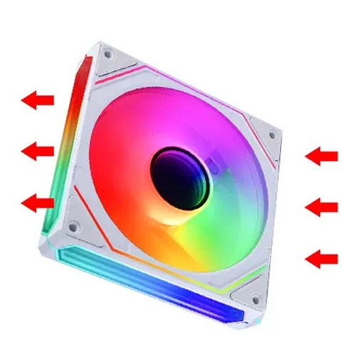 12cm Case Fan 5V3Pin ARGB 765-1800RPM for PC Case Enhances Cooling Efficiency - Photo 9/12