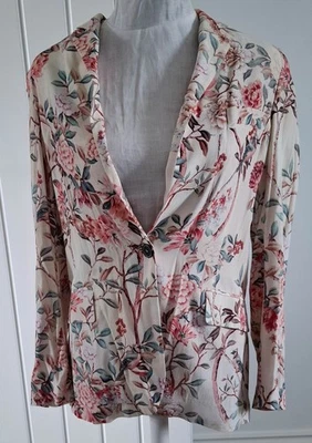 Zara Woman Floral Blazer size Small - Image 1 of 4