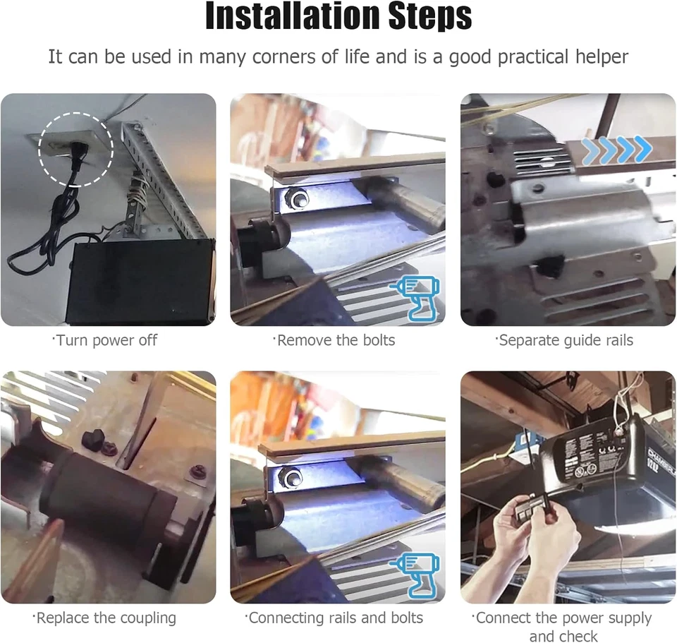 Paquete de 4 acopladores de accionamiento por tornillo para piezas de abridor Liftmaster Chamberlain Craftsman Foto 4 de 4
