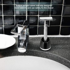 Aluminum Men's Manual Beard Shaving Razors Stand Safety Shaver Holder Base