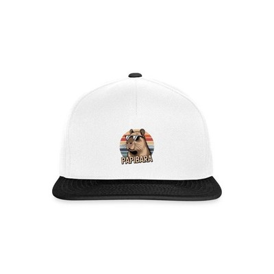 Papibara Capybara Papa Wortspiel Retro Snapback Cap