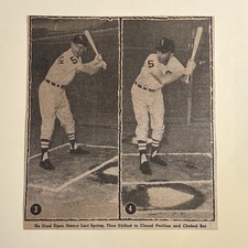 Joe Cunningham Batting Stance White Sox 1963 Sporting News Baseball 6X7 #3