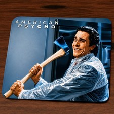 American Psycho Mouse Mat Christian Bale Patrick Bateman Pad Mousepad