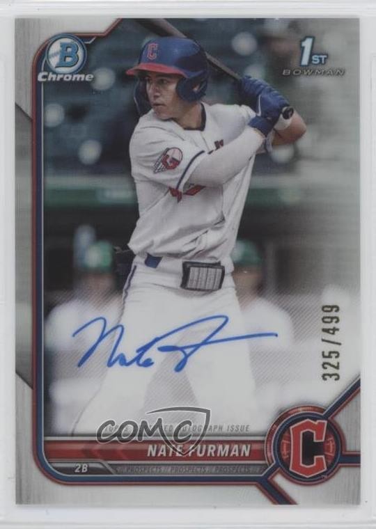 2022 Bowman Draft Chrome Pick Refractor 325/499 Nate Furman #CDA-NF Auto 0jv5