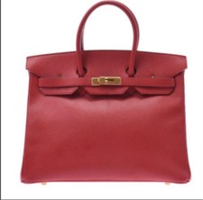 Hardware HERMES Birkin 35 Rouge Bif Gold usato modello 1997