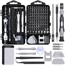 SHOWPIN Precision Computer Screwdriver Kit: 122PCS Laptop Screwdriver Sets Grey