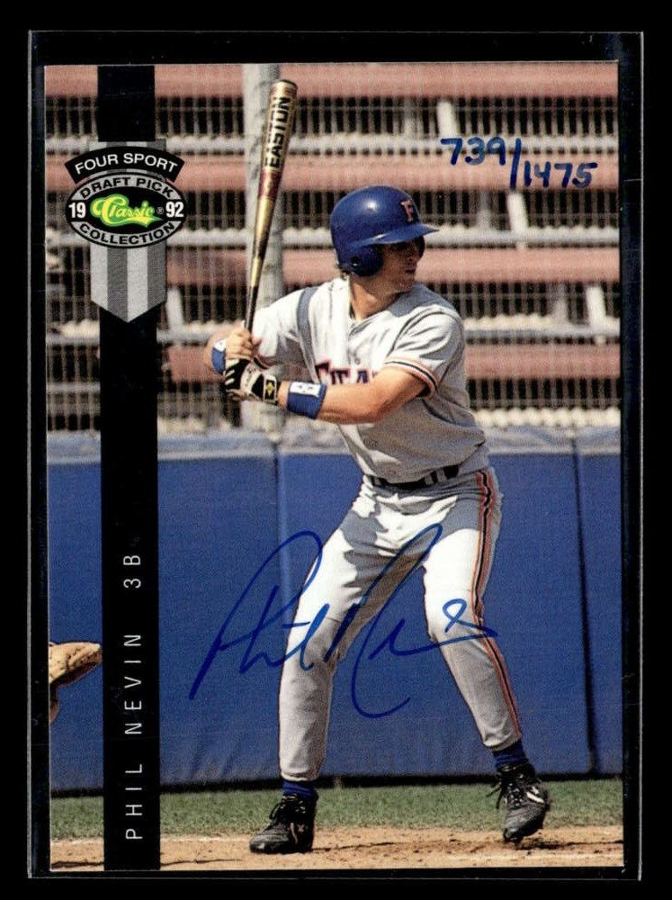 1992 Classic Four Sport Phil Nevin Autograph Auto /1475 Houston Astros FX2350