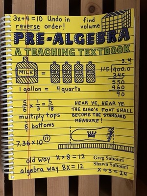 Teaching Textbooks Pre-algebra Used Great Condition textbook only  
