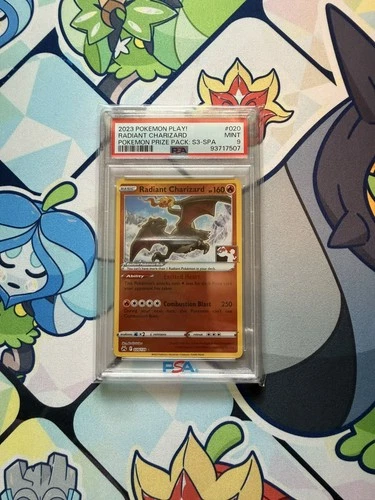 Pokemon Radiant Charizard 20 Pokemon Prize Pack: Series 3 PSA 9 ERROR SPANISH