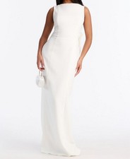 Fashion Nova Elegant And Elevated Bow Sleeveless Pearl Trim Gown Womens Size L