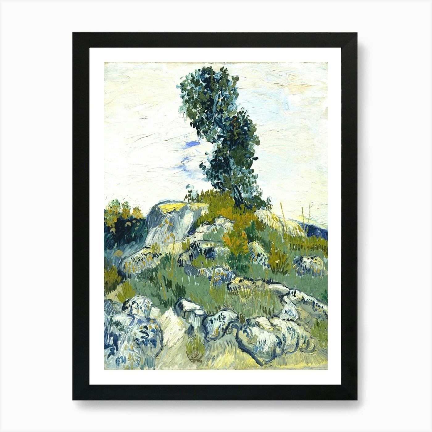 Lone Tree 2 Framed Wall Art Canvas Print Picture Poster  