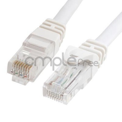 1.5FT CAT6 Cable Ethernet Lan Network CAT 6 RJ45 Patch Cord Internet White NEW