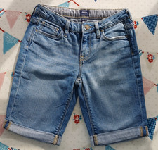 Gap Boys' Age 8-9 Denim Shorts Very Good Condition Adjustable Waist Blue Summer
