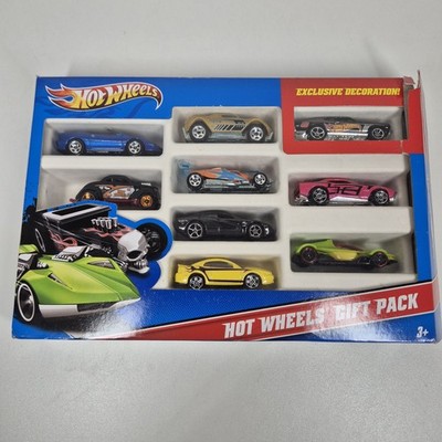 HOT WHEELS GESCHENKPAKET, MIT EXKLUSIVEM DEKO AUTO, 9 AUTO PACK, 2011