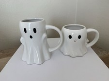 Target Hyde Eek Halloween Ghosts Mugs Coffee Cups White Ceramic Set Of 2