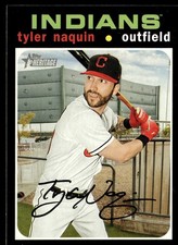 2020 Topps Heritage Tyler Naquin Cleveland Indians #147