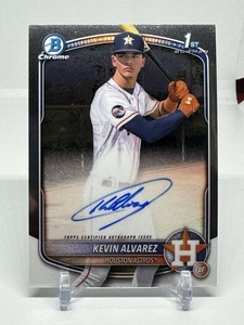 2025 Bowman Chrome Prospect Autographs Kevin Alvarez 1ST ROOKIE AUTO ASTROS