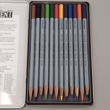 Vintage Tin Of 12 Derwent Artists Coloured Pe...