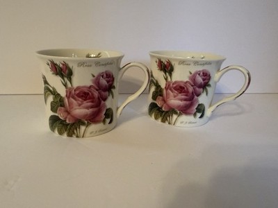 Roy Kirkham Cups English Rose Pattern Find Bone China Inbox Set Of Two