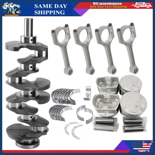 G4KD Engine Crankshaft Connecting Rods Piston Kit & Bearing For Hyundai Kia 2.0L