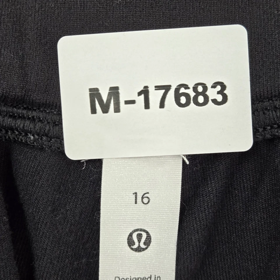 Lululemon Women Activewear Pants 16 Black Ready To Rulu Jogger - Image 2 of 4