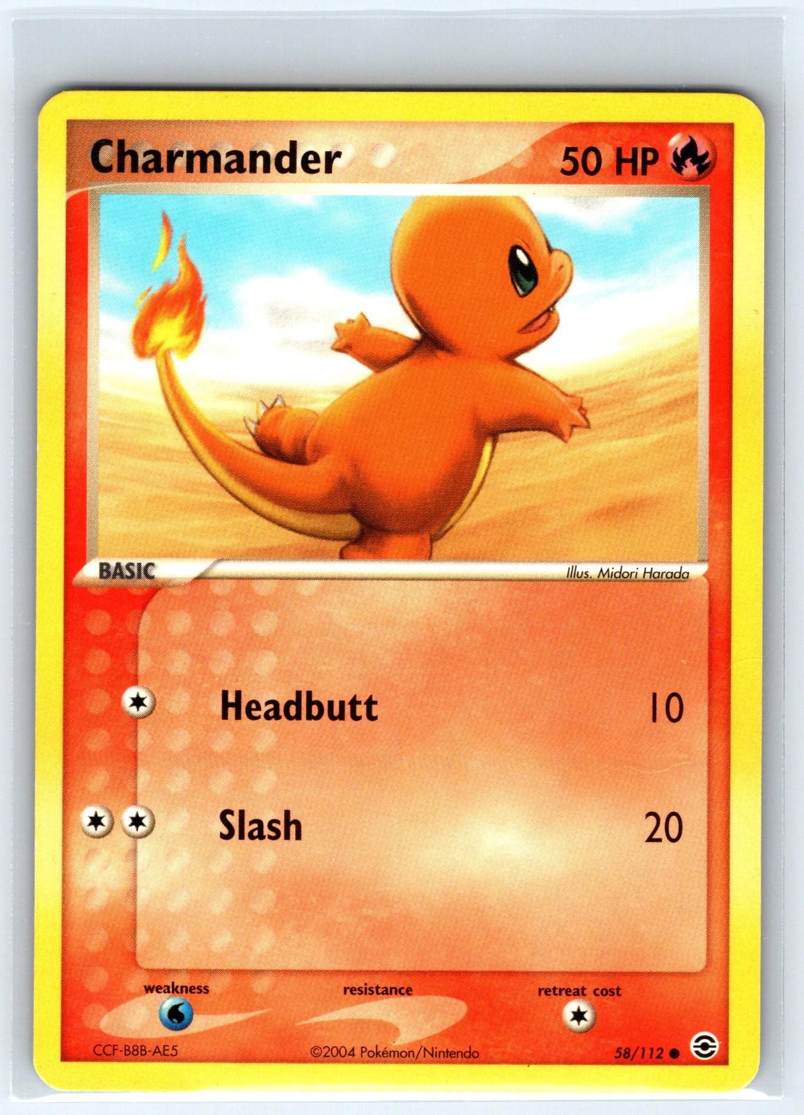 Charmander 58/112 Common FireRed & LeafGreen Pokemon Lightly Played