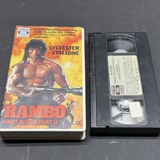 Rambo First Blood Part 2 II 1985 VHS Thorn EMI HBO Video 1st Release Clamshell